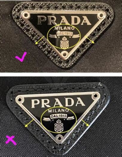 prada cervo antik fake|real prada logo.